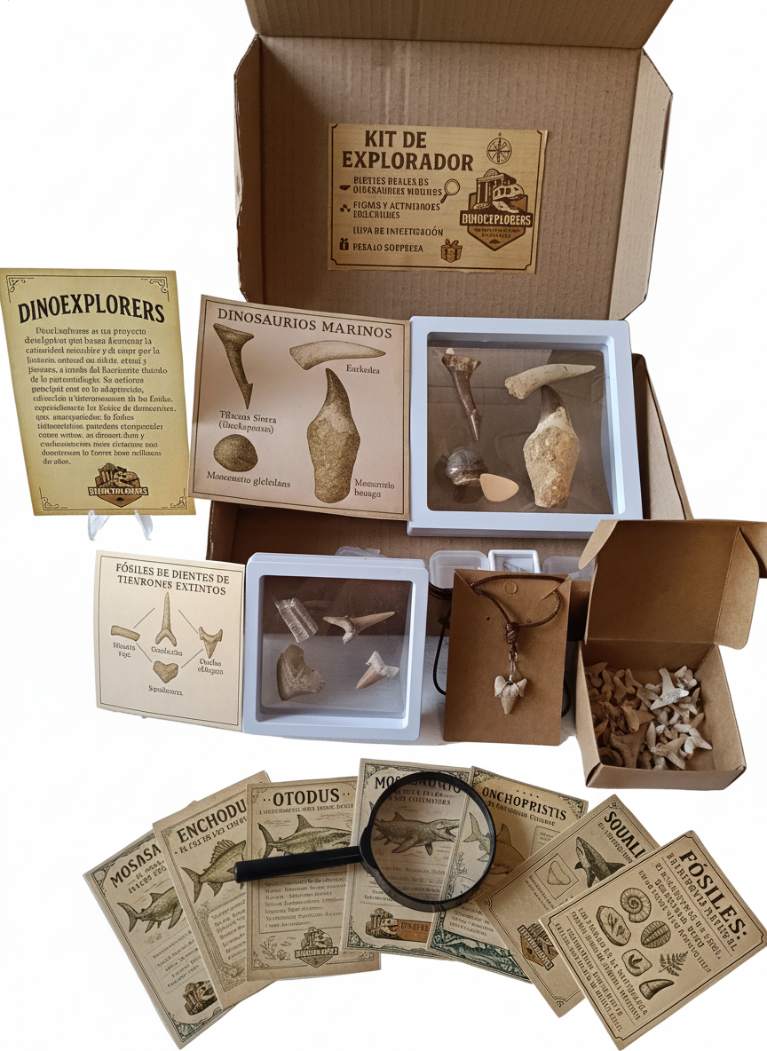Kit Dinoexplorer mediano de dinosaurios marinos